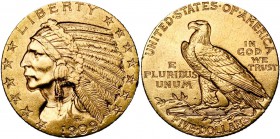 ETATS-UNIS, AV 5 dollars, 1909. Tête d'Indien. Fr. 148.
Très Beau