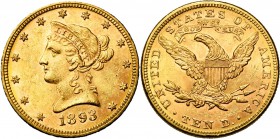 ETATS-UNIS, AV 10 dollars, 1893. Fr. 158.
presque Superbe