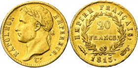 FRANCE, Napoléon Ier (1804-1814), AV 20 francs, 1813, Utrecht. Gad. 1025; Sch. 164.
Très Beau