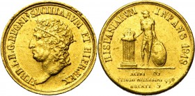 ITALIE, NAPLES et SICILE, Ferdinand Ier, roi des Deux Siciles (1816-1825), AR 3 ducati, 1818. P. & R. 3; M. 553; Fr. 857.
Très Beau