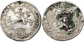 NEDERLAND, UTRECHT, Provincie, AR halve dukaton (halve zilveren rijder), 1672. Vz/ Ridder te paard n. r. boven het gekroond provinciewapen. Kz/ Gekroo...