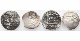 GOLDEN HORDE (JUJID), Toqtu (AD 1290-1312/AH 689-712) lot of 2 dirhams: Saray al-Mahrusat 710 (VF); mint & date off flan (F). Album 2023.3, 2023.