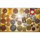 BELGIQUE, lot de 42 médailles, dont: 1868, Jéhotte, Erection de la statue équestre de Charlemagne à Liège; 1874, Baetes, Visite royale à Anvers; 1880,...