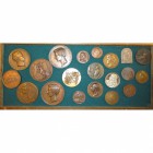 BELGIQUE - FRANCE, lot de 20 médailles, dont: 1744, Marteau, Erection de la statue de Louis XV à Rennes; 1822, Vatinelle, Philippe de Commines; 1827, ...
