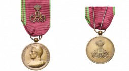 BELGIQUE, médaille de bronze (3e classe) pour les employés de la Maison royale et des Maisons des membres de la famille royale, type Albert 1er (1909-...