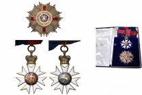 GRANDE-BRETAGNE, Ordre de Saint-Michel et de Saint-Georges (The most Distinguished Order of St Michael and St George), ensemble de chevalier grand-cro...