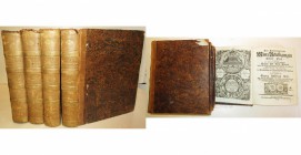 BILL, G. A., Der Nürnbergischen Münz-Belustigungen. 4 tomes, Altdorf, I: 1764, 20 + 424 p., dont 4 gravures dépliantes, ill.; II: 1765, 28 + 424 p., d...