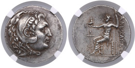 Macedonian Kingdom (Pergamum?) AR Tetradrachm c. 215-200 BC – Alexander III the Great (336-323 BC) - NGC Ch XF
Strike: 5/5, Surface: 3/5. Fine Style....