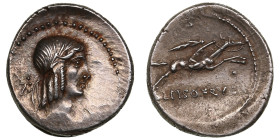 Roman Republic (Rome) AR Denarius 90 BC – L. Calpurnius Piso Frugi
3.95g. 19mm. UNC/AU. Beautifully preserved, with Mint luster and charming antique ...
