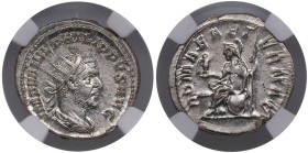 Roman Empire (Rome) AR Antoninianus AD 244-247 - Philip I the Arab (AD 244-249) - NGC MS
Strike: 4/5, Surface: 4/5. Splendid lustrous exemplar. Obv.:...