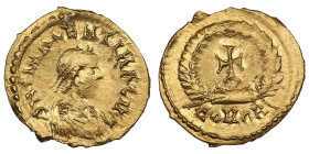 Visigoths (Gaul) AV Tremissis ND (c. 440-507) - Pseudo-Imperial coinage
1.40g. 15mm. UNC/UNC. Tiny scratch. A delightful specimen, radiating bright m...
