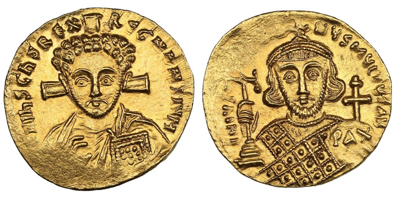 Byzantine Empire (Constantinople) AV Solidus, c. AD 705 – Justinian II, second r...