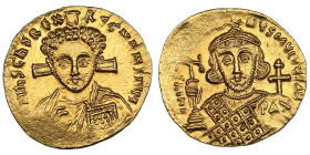 Byzantine Empire (Constantinople) AV Solidus, c. AD 705 – Justinian II, second reign (AD 705-711)
4.40g. 21mm. UNC/UNC. Splendid mint state exemplar ...