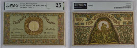 Estonia 1000 Marka ND (1921) - PMG 25 Very Fine
Pick 50b, Series A, Wmk: EV