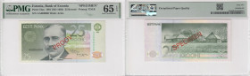 Estonia 25 Krooni 1991 (ND 1992) - SPECIMEN - PMG 65 EPQ Gem Uncirculated
Pick 73as. Very rare!