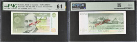 Estonia 25 Krooni 1992 - SPECIMEN - PMG 64 Choice Uncirculated
Pick 73bs, 1992 (ND 1994) Krooni - Printer TDLR, Wmk: Arms