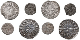 Livonian Order (Reval) silver coins (4)
Various condition. Artig ND (c.1385-1395) – Anonymous. Haljak 23. Schilling ND (c.1430-1449) - Anonymous. Hal...