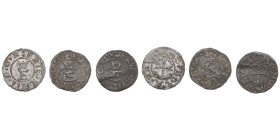 City of Reval under Swedish rule, Schilling (3) - Eric XIV (1561-1568)
Various condition. Various types. Dated: ND(1563); (15)64; (15)66. Haljak 1175...
