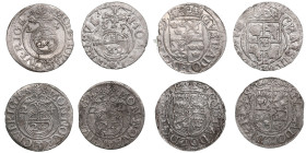 City of Riga, City of Elbing under Swedish rule, AR Dreipölker (1⁄24 Taler) (4)
Various condition. City of Riga - Gustav II Adolf (1611-1632) (3). Da...