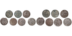 Swedish Livonia (Riga) BI Schilling / Solidus – Karl XI (1660-1697) (7)
Various condition.Dated (16)62; (16)63 (3); (16)64 (2); (16)65. Haljak 1447; ...