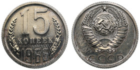 Russia (USSR) 15 Kopecks 1966
2.40g. AU/AU. Spots. Bank set issue. Fedorin 134. Rare.