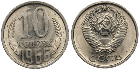 Russia (USSR) 10 Kopecks 1966
1.65g. UNC/UNC. Circulation issue. Fedorin 128. Rare.