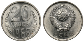 Russia (USSR) 20 Kopecks 1968
3.31g. UNC/UNC. Circulation issue. Fedorin 118. Rare.