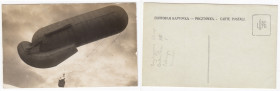Russian Empire Photocard – Close-Up of Kite Observation Balloon in Flight, ca. WWI Era
Sold as seen. Rare.