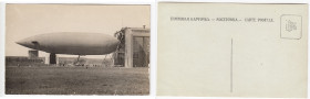 Russian Empire Photocard – Giant Military Zeppelin at Hangar with Crowd, ca. 1910s Pre-WWI
Sold as seen. Rare.