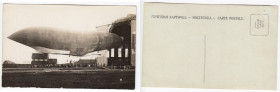 Russian Empire Photocard – Massive Military Zeppelin at Hangar Exit with Crowd, ca. 1910s
Sold as seen. Rare.