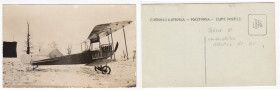 Russian Empire Photocard – Winter Scene with Early Wooden Biplane, ca. 1910s WWI Era
Sold as seen. Rare.