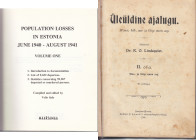Group of Literature (4)
Paper Currencies of Estonia - M. Tiitus copyPopulation losses in Estonia June 1940 - August 1941 - vol 1, 1989 Vello SaarLiiv...