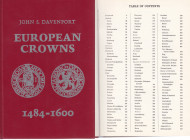 European Crowns, 1484-1600, 1985
John S. Davenport,Frankfurt am Main, Germany 1985, 334 pages.