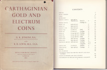 Carthaginian Gold and Electrum Coins, 1963
G. K. Jenkins, R. B. Lewis, London 1963, 140 pages + plates.