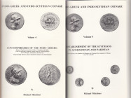 Indo-Greek and Indo-Scythian Coinage, Vol 4-6, 1975-1976
Michael Mitchiner, London 1975-76, 579 pages.