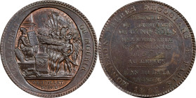 FRANCE. Constitution. Bronze 5 Sols Token, Year III/1792. Birmingham (Soho) Mint. UNCIRCULATED Details, Damage.