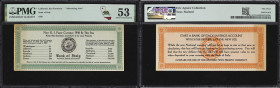 San Francisco, California. Bank of Italy. 1929 Advertising Note. PMG About Uncirculated 53.