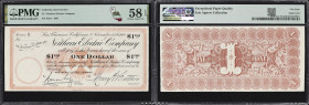 San Francisco, California. Northern Electric Company. 1907 $1. PMG Choice About Uncirculated 58 EPQ. Remainder.
