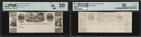 San Francisco, California. Unknown Issuer. 18xx $20. PMG Very Fine 30. Remainder.