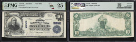 Antioch, California. $10 1902 Plain Back. Fr. 627. First NB. Charter #9892. PMG Very Fine 25.