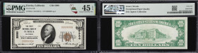 Eureka, California. $10 1929 Ty. 1. Fr. 1801-1. First NB. Charter #5986. PMG Choice Extremely Fine 45 EPQ.