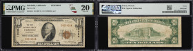 Fairfield, California. $10 1929 Ty. 1. Fr. 1801-1. First NB. Charter #10984. PMG Very Fine 20.