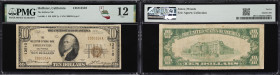Hollister, California. $10 1929 Ty. 1. Fr. 1801-1. Hollister NB. Charter #13510. PMG Fine 12.