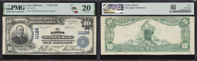 Lodi, California. $10 1902 Plain Back. Fr. 632. Lodi NB. Charter #11126. PMG Very Fine 20.