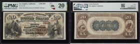 Los Angeles, California. $20 1882 Brown Back. Fr. 504. First NB. Charter #2491. PMG Very Fine 20.