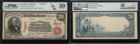 Los Angeles, California. $20 1902 Red Seal. Fr. 639. Farmers & Merchants NB. Charter #6617. PMG Very Fine 30.