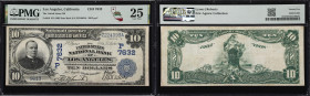 Los Angeles, California. $10 1902 Date Back. Fr. 616. United States NB. Charter #7632. PMG Very Fine 25.