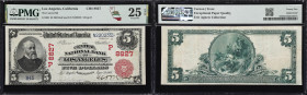 Los Angeles, California. $5 1902 Red Seal. Fr. 589. Central NB. Charter #8827. PMG Very Fine 25 EPQ.