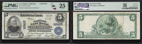 Los Angeles, California. $5 1902 Plain Back. Fr. 609. National City Bank. Charter #12410. PMG Very Fine 25.