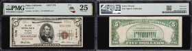 Napa, California. $5 1929 Ty. 1. Fr. 1800-1. First NB. Charter #7176. PMG Very Fine 25.